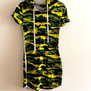 Absolutely Girl Hooded Camouflage dress Size M